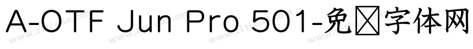 A-OTF Jun Pro 501字体转换